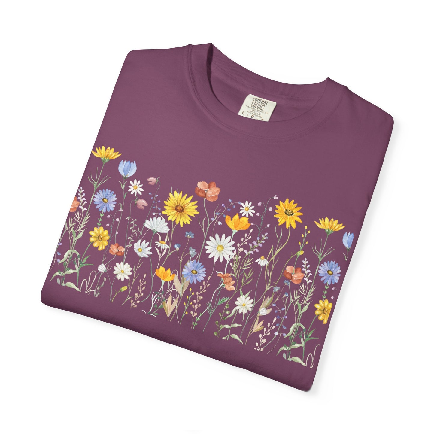 Wildflower Meadow Cotton T-Shirt - Ships from Australia