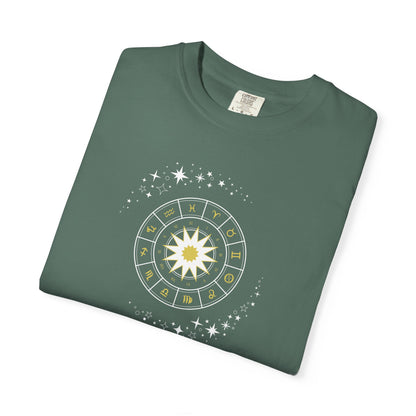 Celestial Zodiac Wheel T-Shirt — Ships from Australia