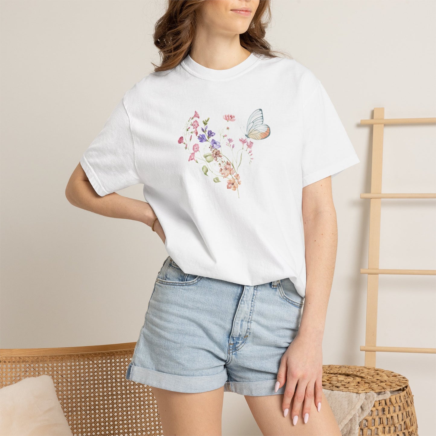 Wildflowers Cotton T-Shirt (Style 2) - ships from Australia