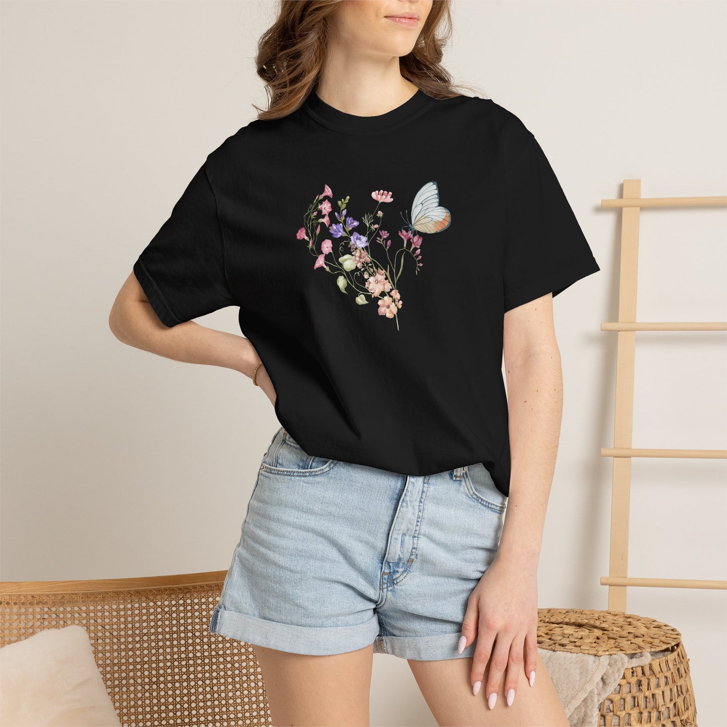 Wildflowers Cotton T-Shirt (Style 2) - ships from Australia