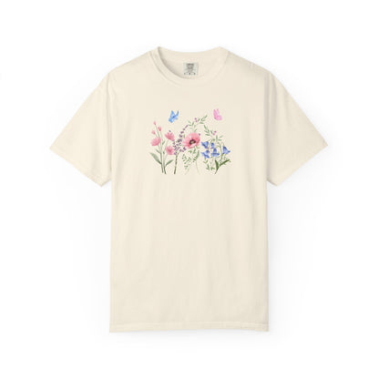 Butterflies and Flowers t-shirt - Ships from Australia