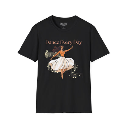 Dance Every Day Light Weight Cotton T-Shirt (Style 2) ships from Australia