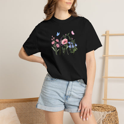 Butterflies and Flowers t-shirt - Ships from Australia