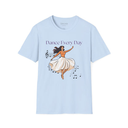 Dance Every Day Light Weight Cotton T-Shirt (Style 2) ships from Australia