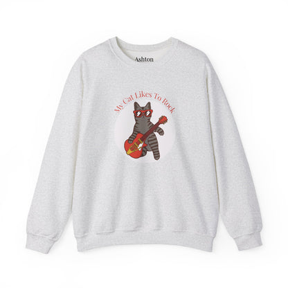 "My Cat Likes To Rock" Sweatshirt - Ships from Australia