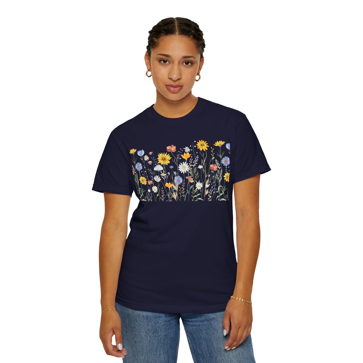Wildflower Meadow Cotton T-Shirt - Ships from Australia