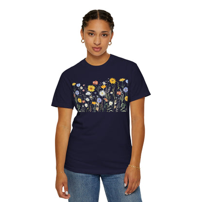 Wildflower Meadow Cotton T-Shirt - Ships from Australia