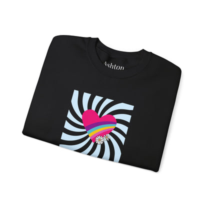 Retro Heart sweatshirt (Style 1) - Ships from Australia