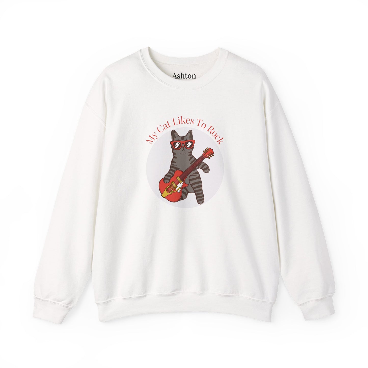 "My Cat Likes To Rock" Sweatshirt - Ships from Australia