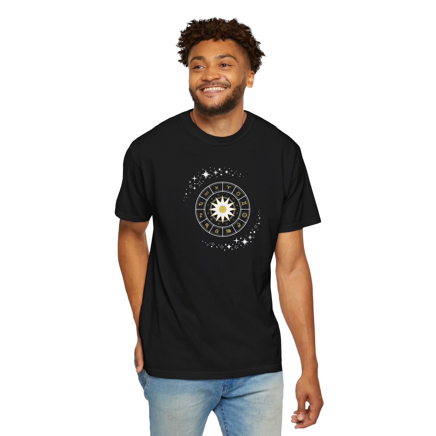 Celestial Zodiac Wheel T-Shirt — Ships from Australia