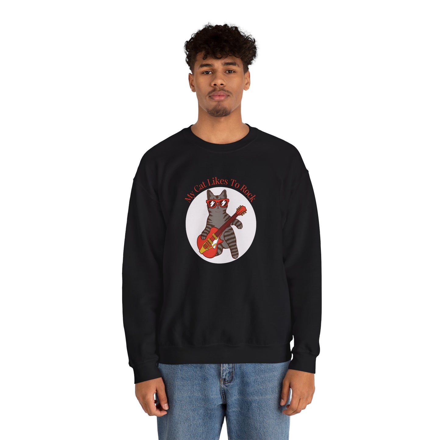 "My Cat Likes To Rock" Sweatshirt - Ships from Australia