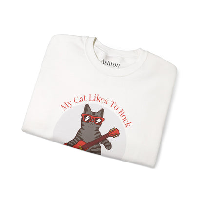 "My Cat Likes To Rock" Sweatshirt - Ships from Australia