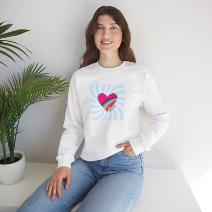 Retro Heart sweatshirt (Style 1) - Ships from Australia