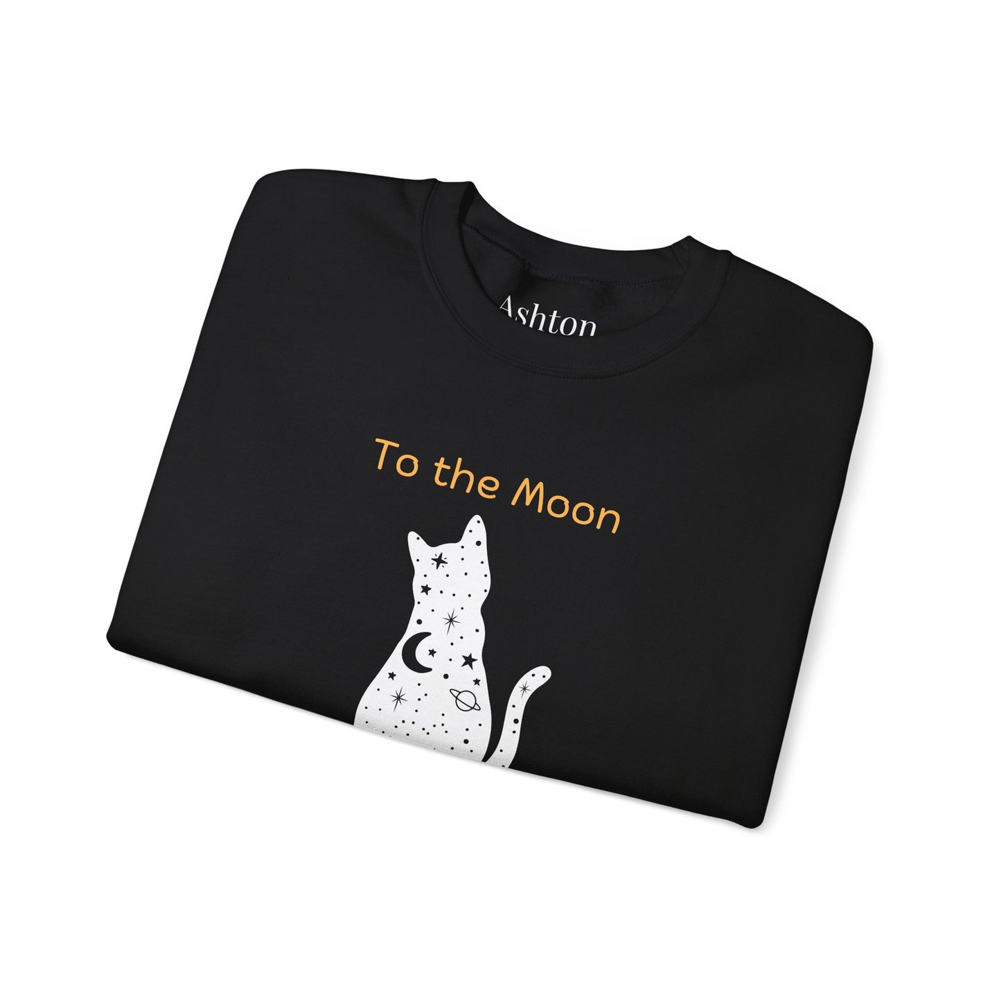 "To the Moon and Back" Cat Sweatshirt - Ships from Australia