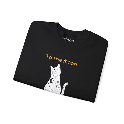 "To the Moon and Back" Cat Sweatshirt - Ships from Australia
