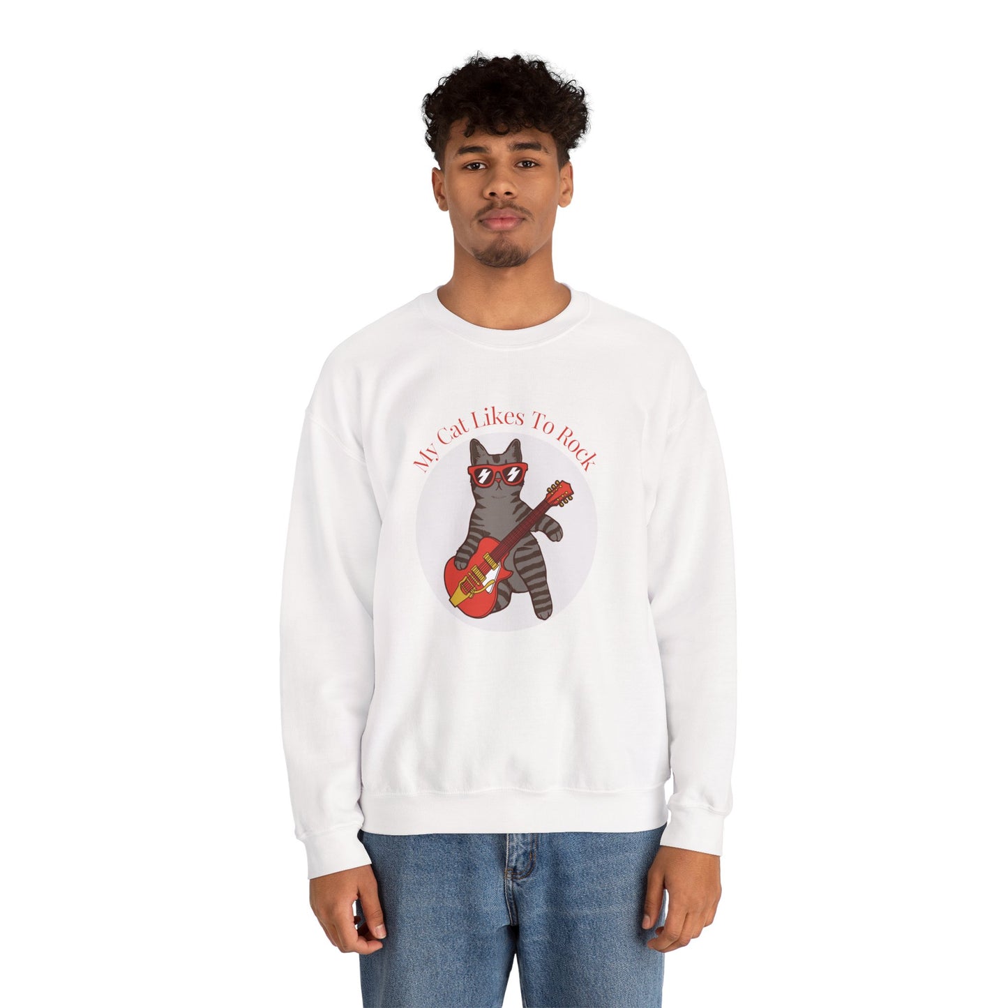 "My Cat Likes To Rock" Sweatshirt - Ships from Australia