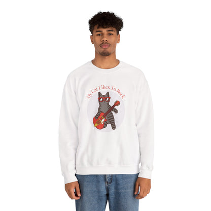"My Cat Likes To Rock" Sweatshirt - Ships from Australia