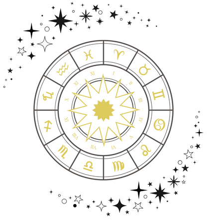 Celestial Zodiac Wheel T-Shirt — Ships from Australia
