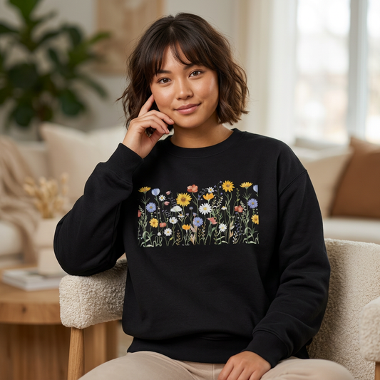 Wildflowers Sweatshirt - Ships from Australia