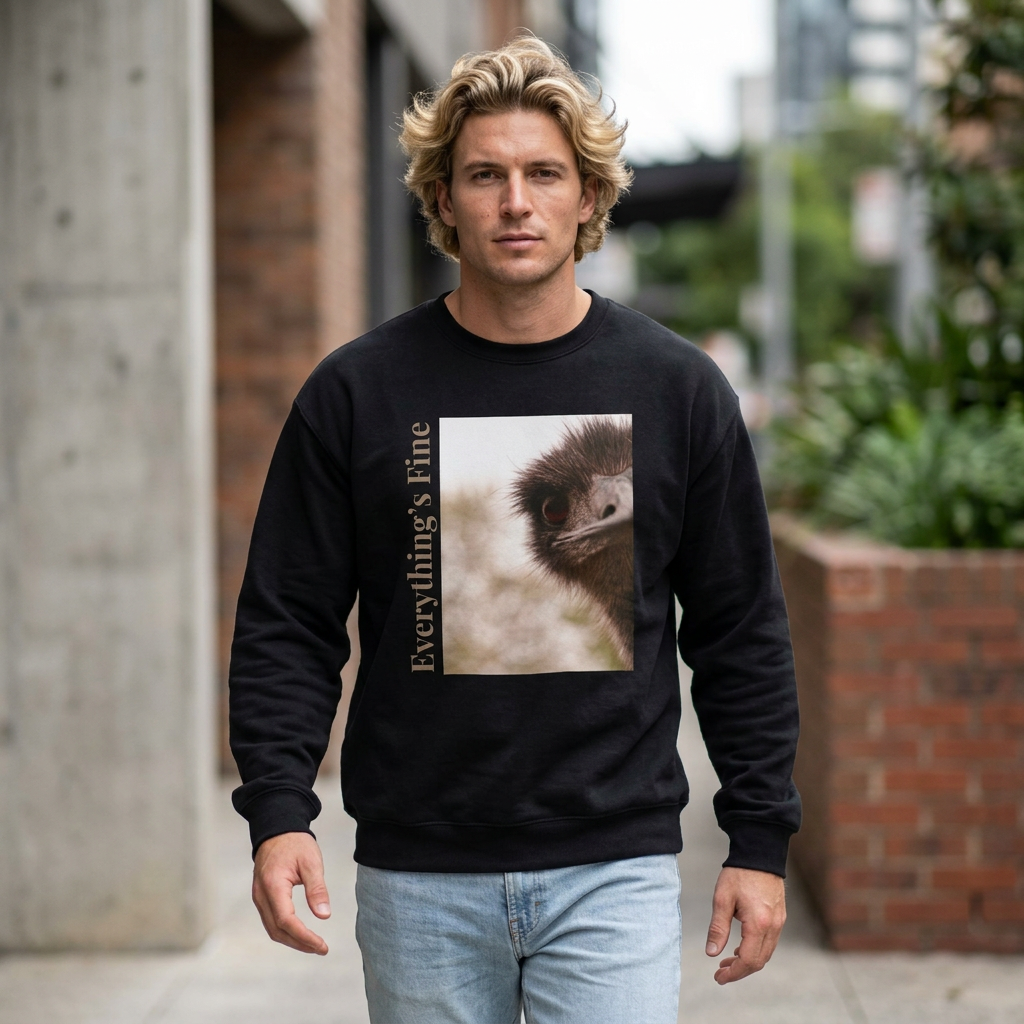 "Everything Is Fine" Sweatshirt (Style 1) - Ships from Australia