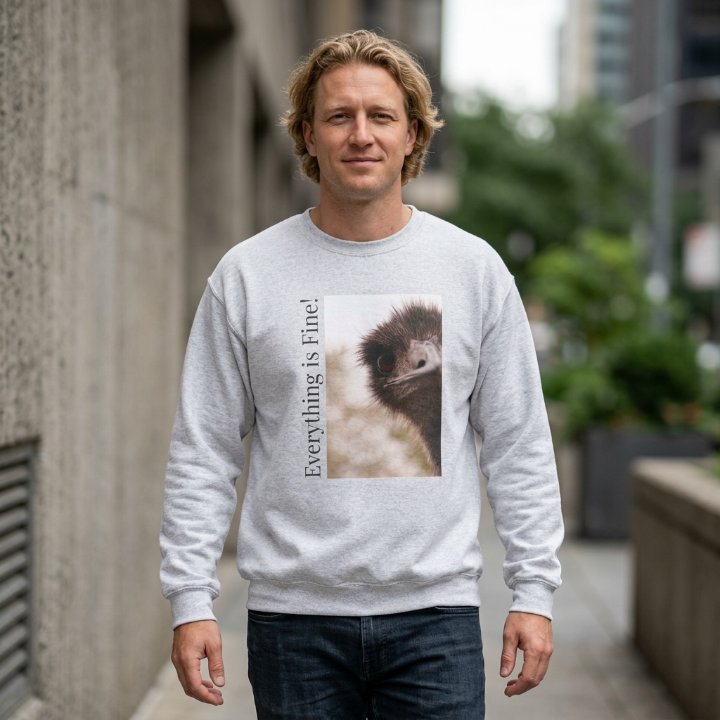 "Everything Is Fine" Sweatshirt (Style 1) - Ships from Australia