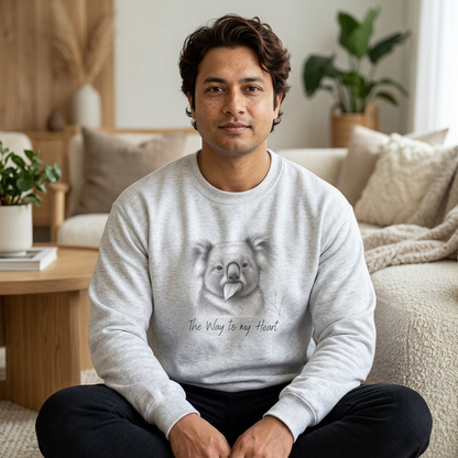 "The Way to My Heart" Koala Sweatshirt - Ships from Australia