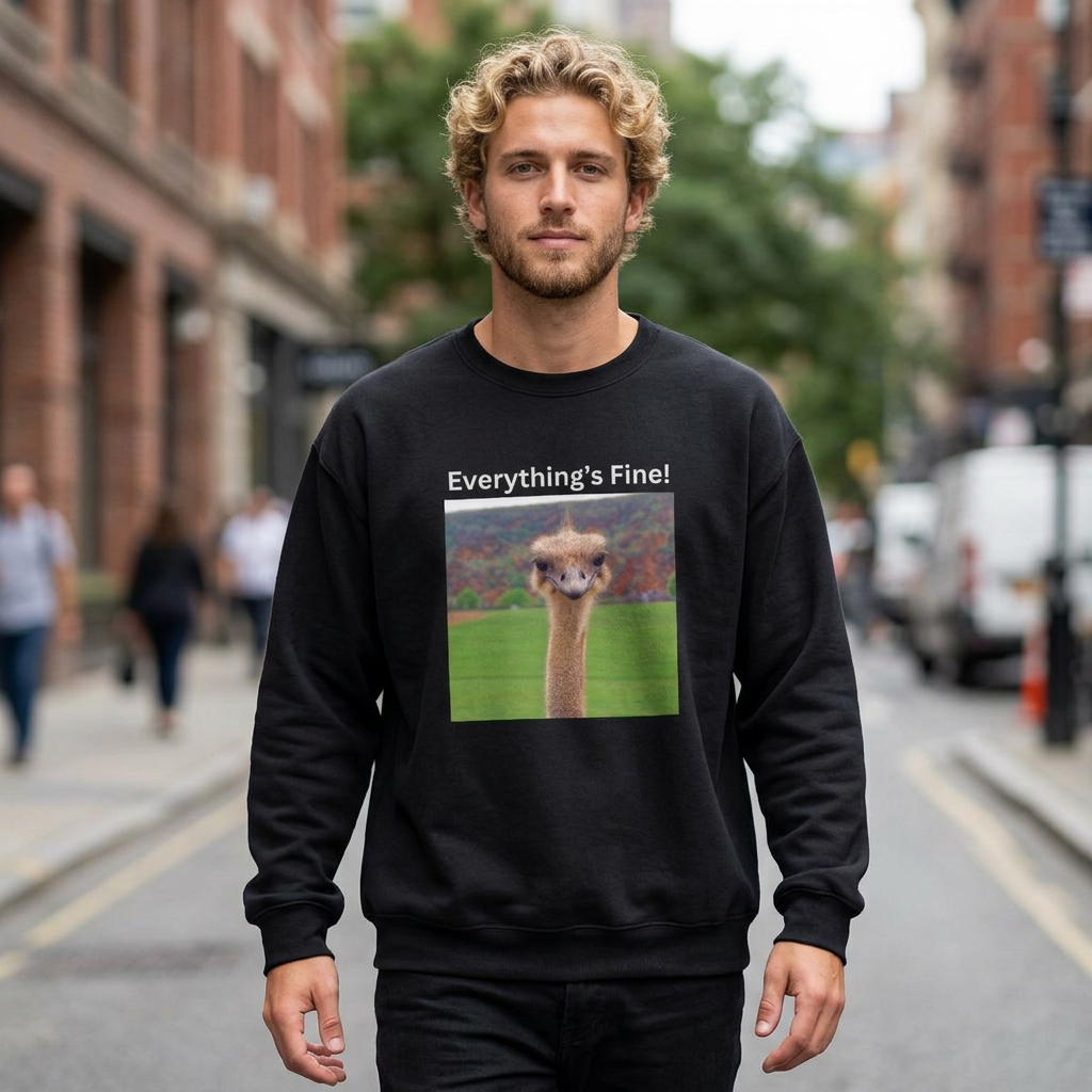 "Everything's Fine!" (Style 2) Sweatshirt - Ships from Australia