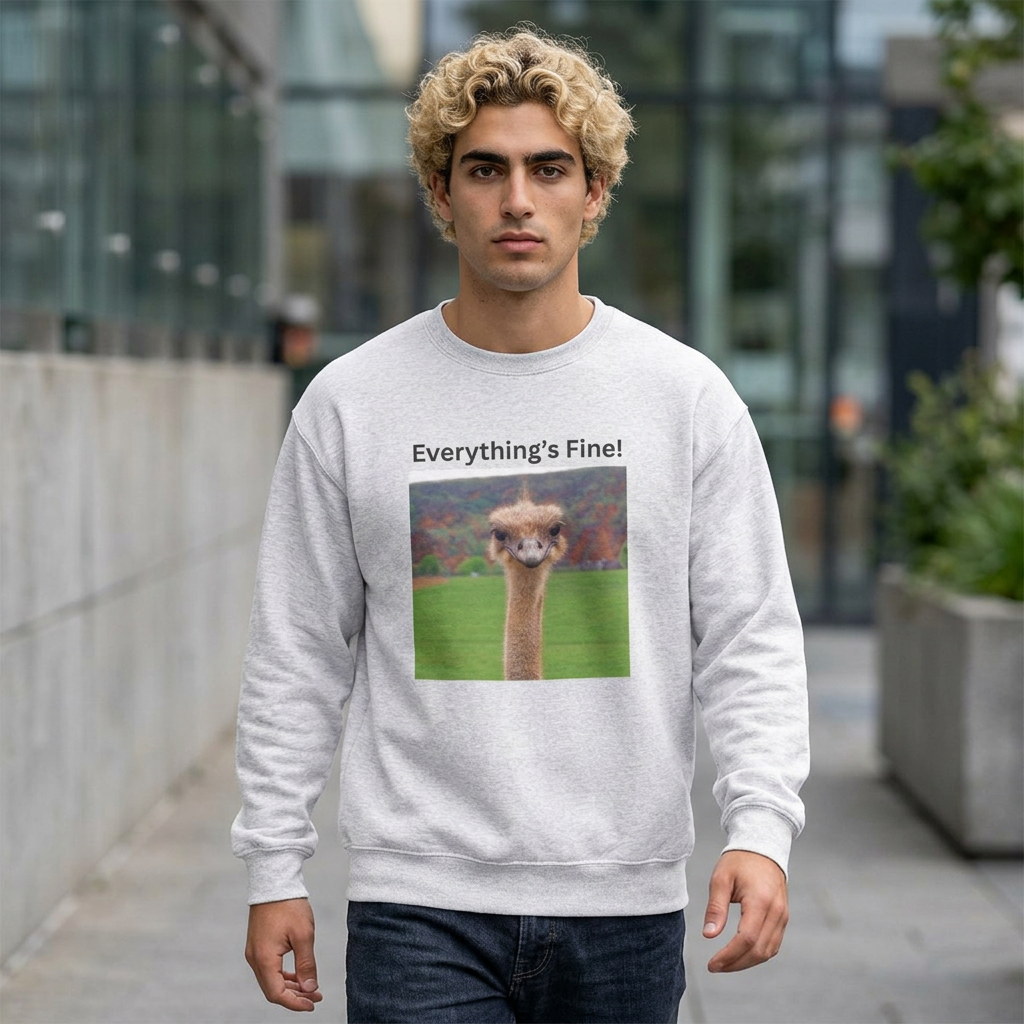 "Everything's Fine!" (Style 2) Sweatshirt - Ships from Australia