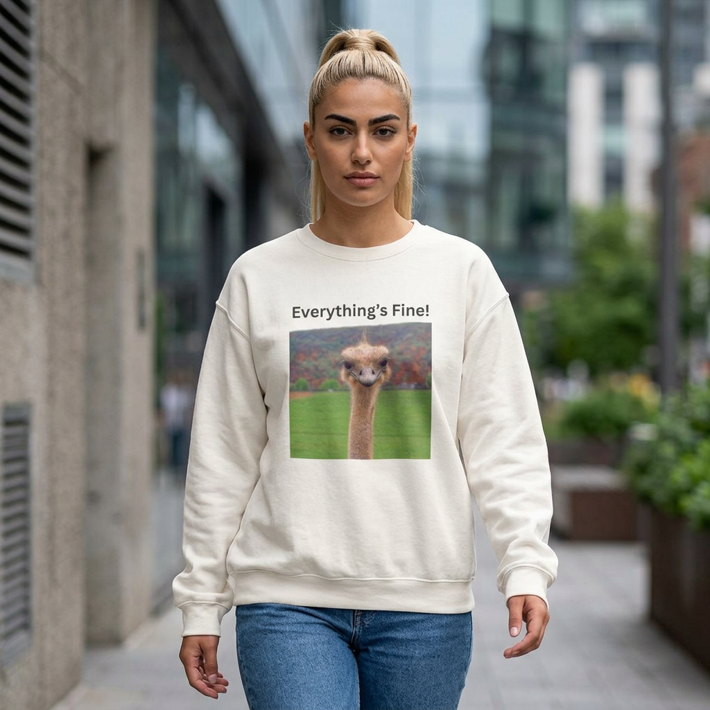 "Everything's Fine!" (Style 2) Sweatshirt - Ships from Australia