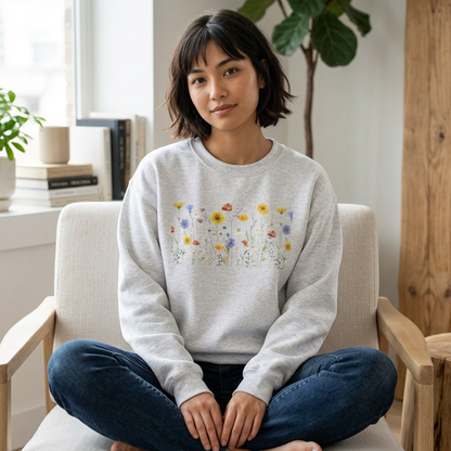Wildflowers Sweatshirt - Ships from Australia