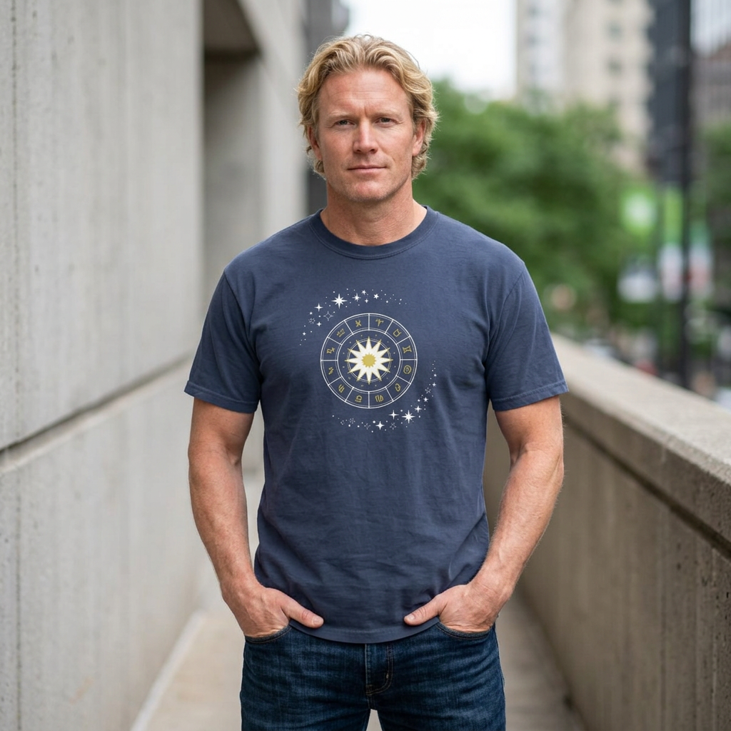 Celestial Zodiac Wheel T-Shirt — Ships from Australia