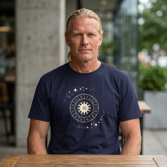 Celestial Zodiac Wheel T-Shirt — Ships from Australia