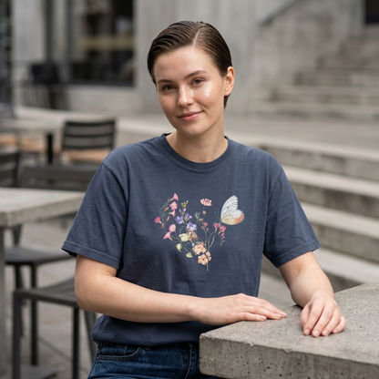 Wildflowers Cotton T-Shirt (Style 2) - ships from Australia