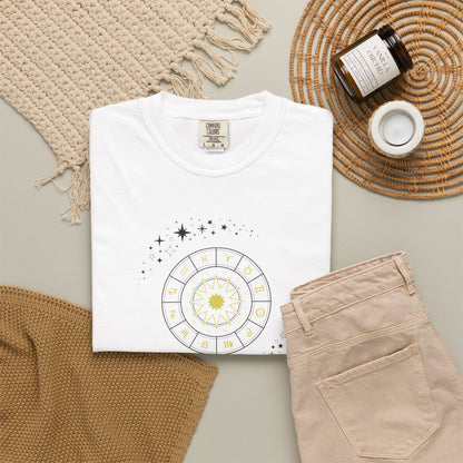 Celestial Zodiac Wheel T-Shirt — Ships from Australia
