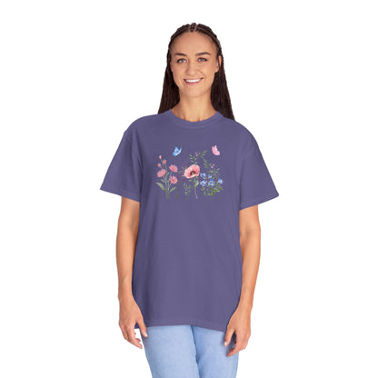 Butterflies and Flowers t-shirt - Ships from Australia