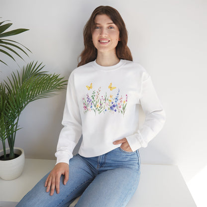 Botanical Wildflowers sweatshirt - Ships from Australia