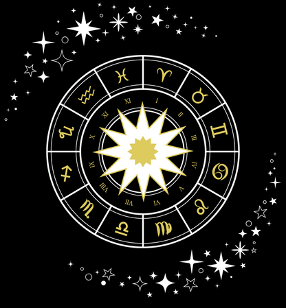 Celestial Zodiac Wheel T-Shirt — Ships from Australia