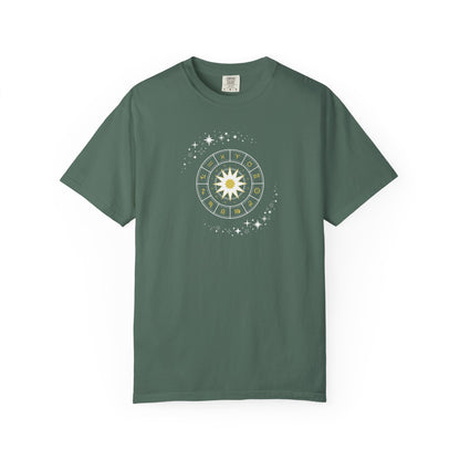 Celestial Zodiac Wheel T-Shirt — Ships from Australia