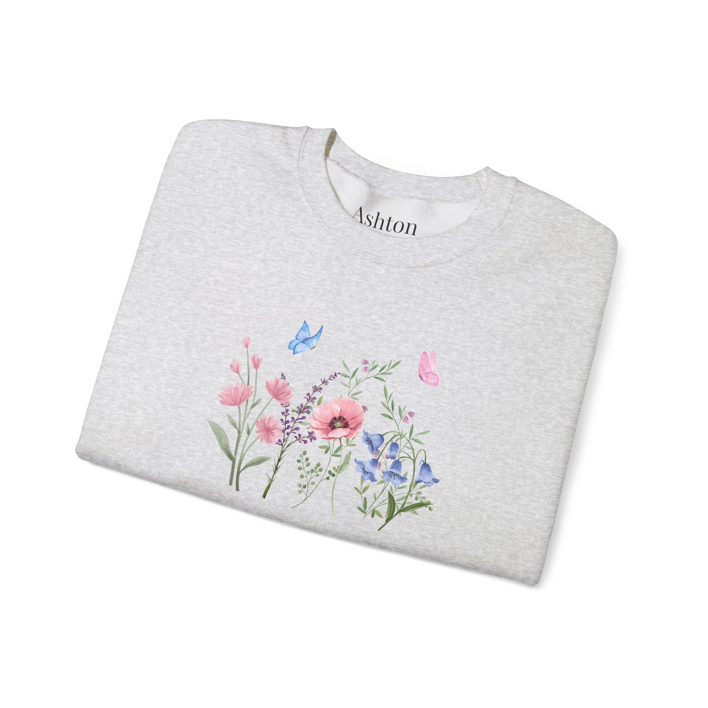 Butterflies and Flowers sweatshirt - Ships from Australia