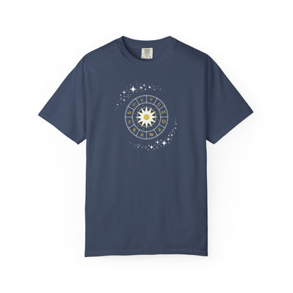 Celestial Zodiac Wheel T-Shirt — Ships from Australia