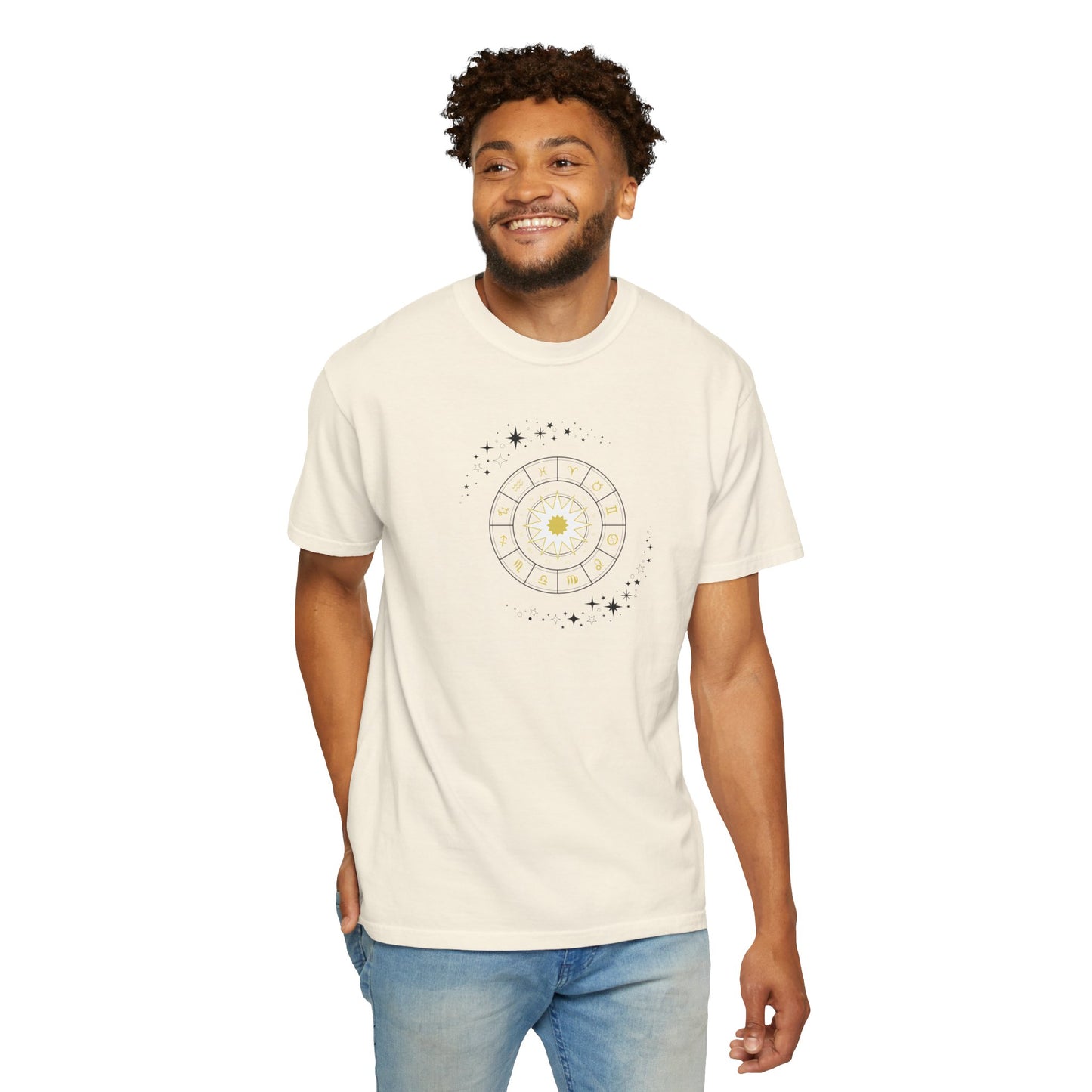 Celestial Zodiac Wheel T-Shirt — Ships from Australia