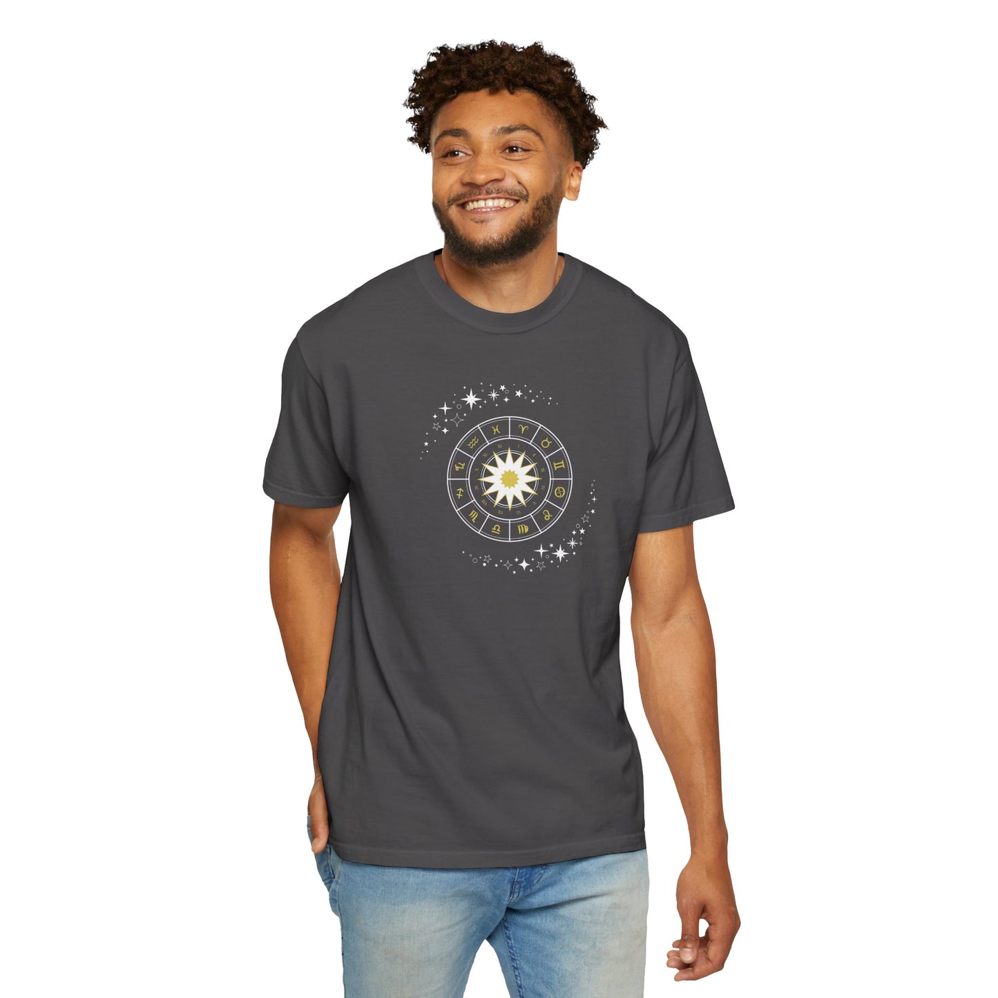 Celestial Zodiac Wheel T-Shirt — Ships from Australia