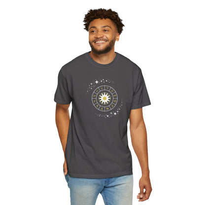 Celestial Zodiac Wheel T-Shirt — Ships from Australia