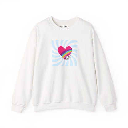 Retro Heart sweatshirt (Style 1) - Ships from Australia