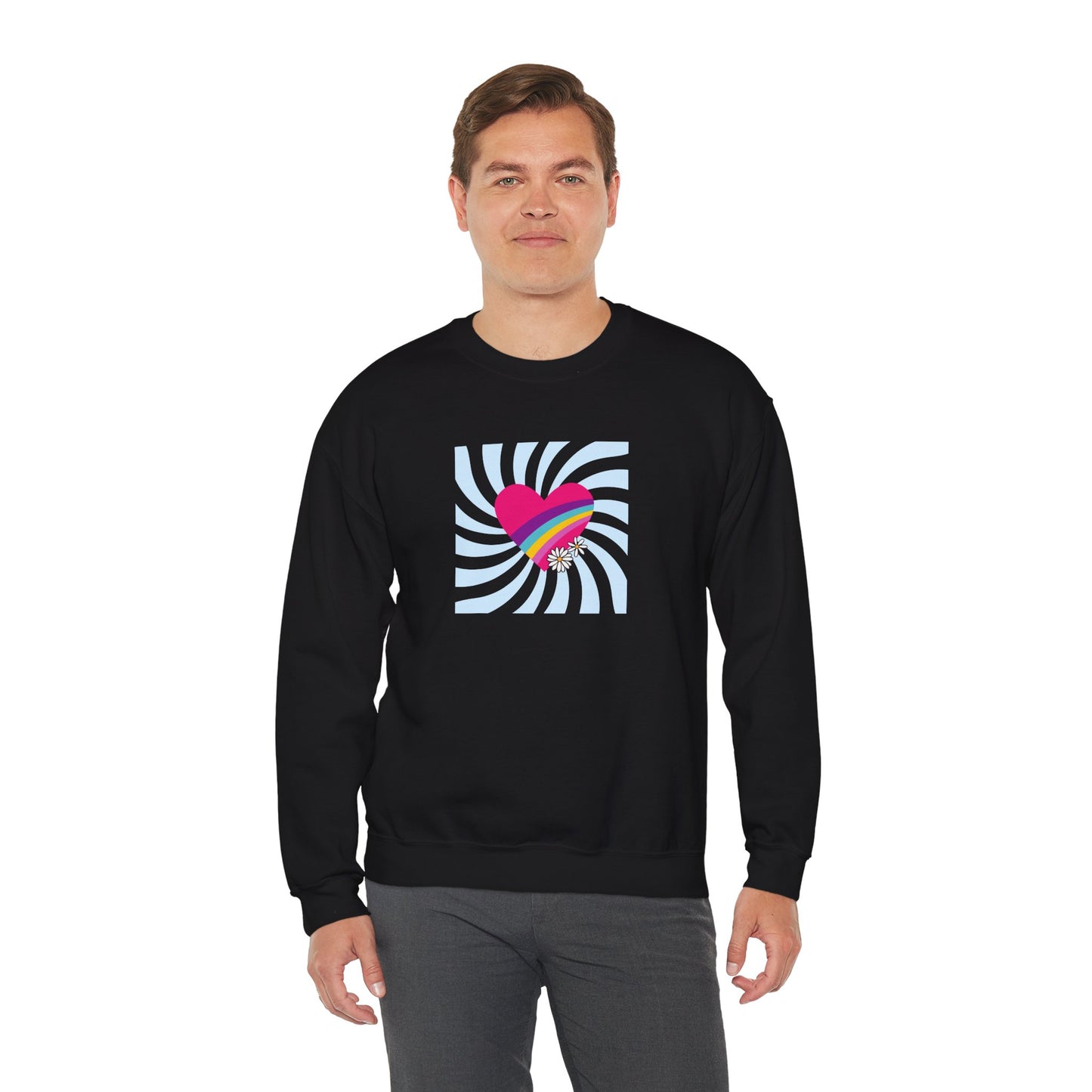 Retro Heart sweatshirt (Style 1) - Ships from Australia
