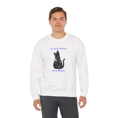 "To the Moon and Back" Cat Sweatshirt - Ships from Australia