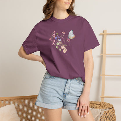 Wildflowers Cotton T-Shirt (Style 2) - ships from Australia