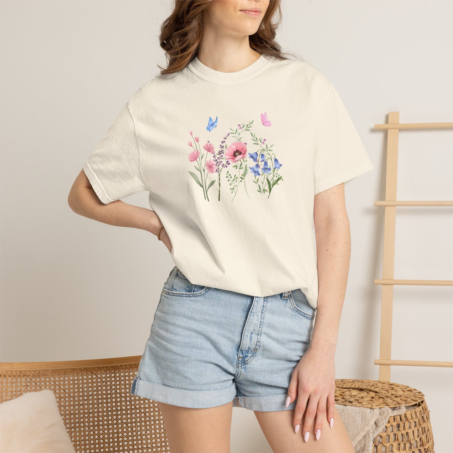Butterflies and Flowers t-shirt - Ships from Australia