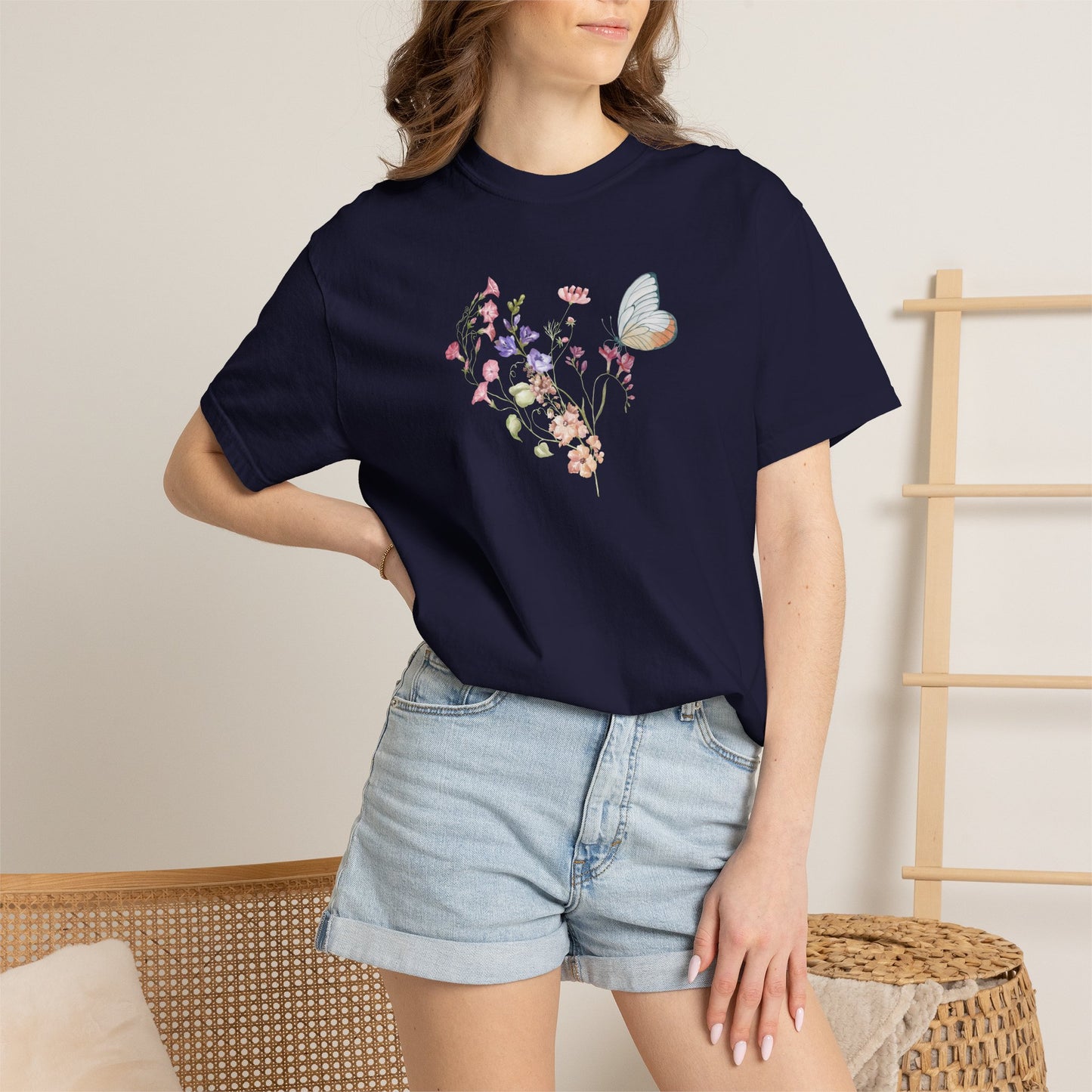Wildflowers Cotton T-Shirt (Style 2) - ships from Australia