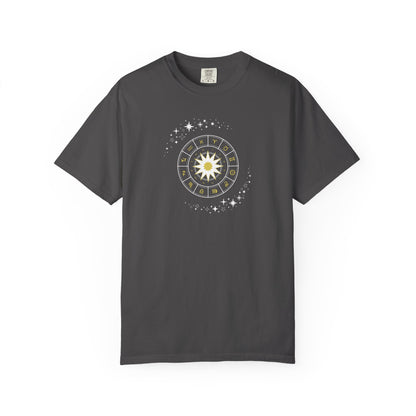 Celestial Zodiac Wheel T-Shirt — Ships from Australia